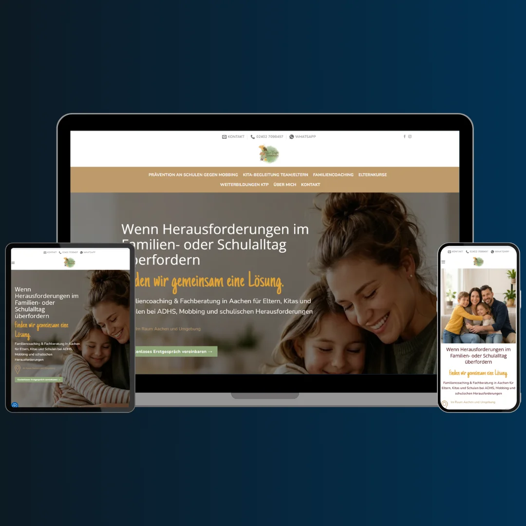 Webdesig für die Familiendozentin Melanie Förster